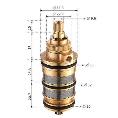 Thermostatic Valve Faucet Cartridge Bath Mixer Tap Shower Valve Adjust The Mixing Water Temperature
Thermostatic Valve Faucet Cartridge Bath Mixer Tap Shower Valve Adjust The Mixing Water Temperature
