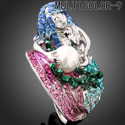 Mysterious Mermaid Rings Big White Simulated Pearl Blue Figure Shape Noble Rings For Women
Mysterious Mermaid Rings Big White Simulated Pearl Blue Figure Shape Noble Rings For Women