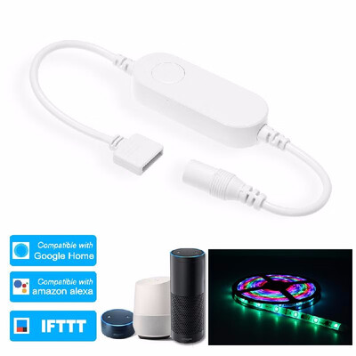 WiFi LED Controller Wireless Smart Strip Light Controller Voice Control Compatible with Google Home & for Amazon Alexa IFTTT Smar
WiFi LED Controller Wireless Smart Strip Light Controller Voice Control Compatible with Google Home & for Amazon Alexa IFTTT Smar