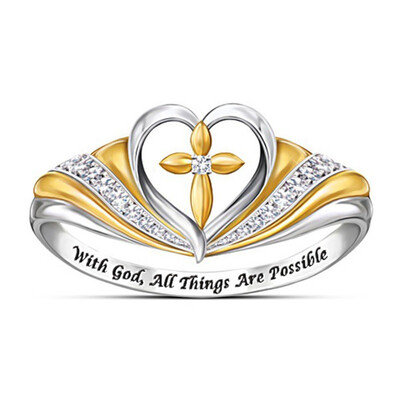 New Cross Diamond Heart Ring 925 Sterling Silver Symbols Of God Love And The Faith You Hold In Your Heart
New Cross Diamond Heart Ring 925 Sterling Silver Symbols Of God Love And The Faith You Hold In Your Heart