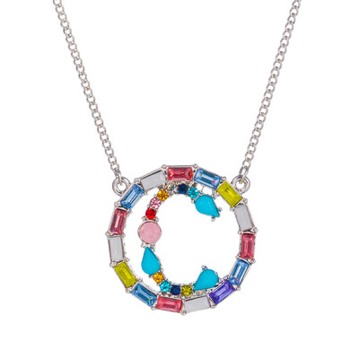 Multicolor fashion Silver charm 26 Alphabet Round pendant necklace pave zircon initial letter necklaces Couple Name necklace
Multicolor fashion Silver charm 26 Alphabet Round pendant necklace pave zircon initial letter necklaces Couple Name necklace