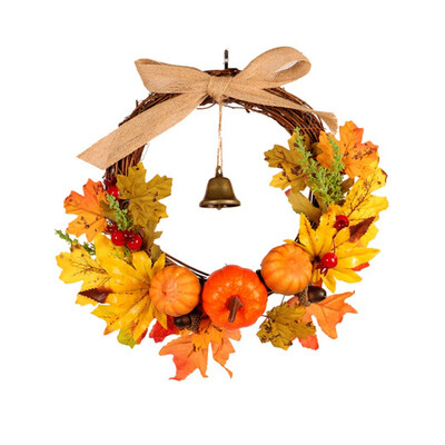 Artificial Rattan Berry Maple Leaf Fall Door Wreath Door Wall Ornament Hot Sale Products For Halloween Accessories New Style
Artificial Rattan Berry Maple Leaf Fall Door Wreath Door Wall Ornament Hot Sale Products For Halloween Accessories New Style