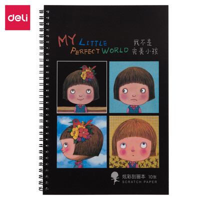 Deli deli 10 sheets 19 24CM meters series childrens fun scratch painting paper students creative scratch paper set 74826
Deli deli 10 sheets 19 24CM meters series childrens fun scratch painting paper students creative scratch paper set 74826
