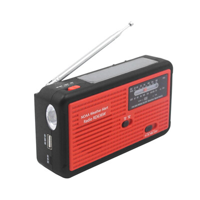 RD636W Digital FM AM NOAA Weather Radio Power Bank 1000mAh Rechargeable Battery Solar Hand-crank Emergency LED Flashlight Micro US
RD636W Digital FM AM NOAA Weather Radio Power Bank 1000mAh Rechargeable Battery Solar Hand-crank Emergency LED Flashlight Micro US