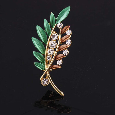 Fashion Vintage Brooch Pins Leaves Brooches Rhinestone Jewelry For Women
Fashion Vintage Brooch Pins Leaves Brooches Rhinestone Jewelry For Women
