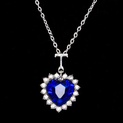Luxury Titanic Heart of the Ocean Sapphire Crystal Chain Necklace Rose And Jack Pendant Plate Jewelry Blue
Luxury Titanic Heart of the Ocean Sapphire Crystal Chain Necklace Rose And Jack Pendant Plate Jewelry Blue