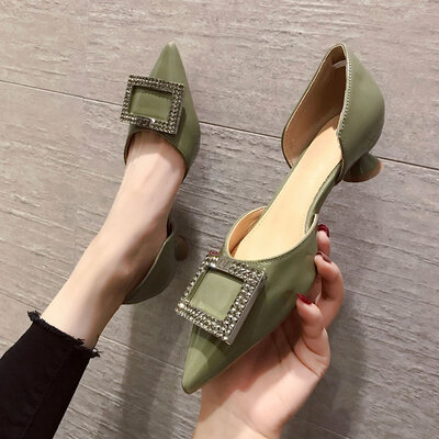 High-heeled Lady Xia Han edition pointed diamond square buckled slim-heeled sexy fashion fairy single shoes
High-heeled Lady Xia Han edition pointed diamond square buckled slim-heeled sexy fashion fairy single shoes