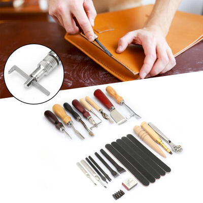 Greensen 20PcsSet DIY Leather Craft Tools Punch Kit For Hand Stitching Sewing Carving Stamping
Greensen 20PcsSet DIY Leather Craft Tools Punch Kit For Hand Stitching Sewing Carving Stamping