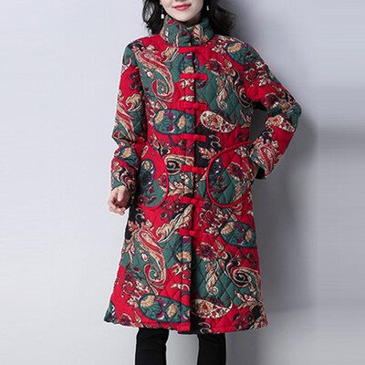 Roseonmyhand Women Winter Warm Thick Outerwear Button Slim Stitching Cotton-padded Coat
Roseonmyhand Women Winter Warm Thick Outerwear Button Slim Stitching Cotton-padded Coat