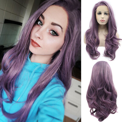 Tailored Lace Front Womens Fashion Wig Purple Synthetic Hair Long Wigs Wave Curly Wig
Tailored Lace Front Womens Fashion Wig Purple Synthetic Hair Long Wigs Wave Curly Wig