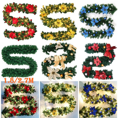 2PCS 1827m Imperial Pine Christmas Garland Tree Fireplace Green Hanging Rattan with Light Wedding Party Halloween Decorations
2PCS 1827m Imperial Pine Christmas Garland Tree Fireplace Green Hanging Rattan with Light Wedding Party Halloween Decorations