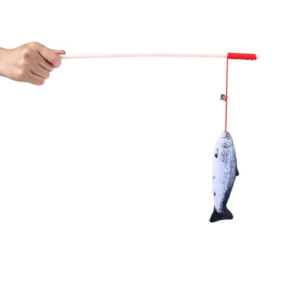 Wood Tease Rod Cat Sticks Plush Stuffed Artificial Fish Pet Cats Toy Kitten Catnip Bell Teaser Interactive Funning Trainning Toy
Wood Tease Rod Cat Sticks Plush Stuffed Artificial Fish Pet Cats Toy Kitten Catnip Bell Teaser Interactive Funning Trainning Toy