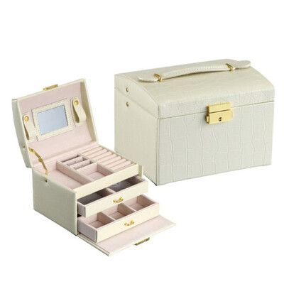 Three Layers Jewelry Organizer Case Double Drawer Large Capacity Jewelry Storage Box
Three Layers Jewelry Organizer Case Double Drawer Large Capacity Jewelry Storage Box