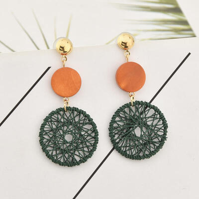 Korean Fashion DIY Wood Round Earrings Hollow Mesh Dangle Drop Earrings for Women Earings Fashion Jewelry 2019 Brincos Oorbellen
Korean Fashion DIY Wood Round Earrings Hollow Mesh Dangle Drop Earrings for Women Earings Fashion Jewelry 2019 Brincos Oorbellen