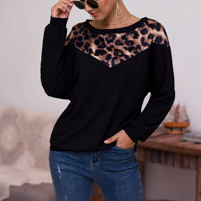 Starmoon Womens Autumn Long Sleeve Leopard Patchwork Sweatshirt Pullover Tops Blouse
Starmoon Womens Autumn Long Sleeve Leopard Patchwork Sweatshirt Pullover Tops Blouse