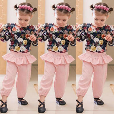 US Newborn Kids Baby Girl Flower Tops Ruffle Pants Leggings 2Pcs Outfits Clothes
US Newborn Kids Baby Girl Flower Tops Ruffle Pants Leggings 2Pcs Outfits Clothes