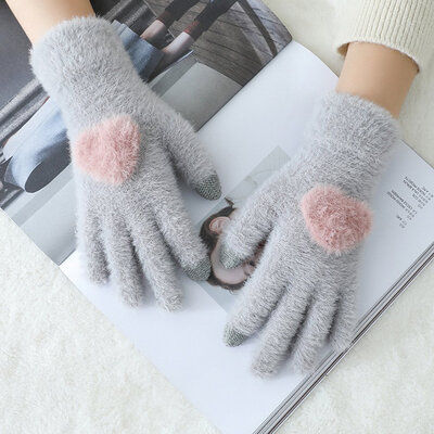 cute Gloves Women Touch Screen 2019 New Winter Soft Rabbit Wool Gloves Warm Lovely Girls Pink Heart Mittens Gloves
cute Gloves Women Touch Screen 2019 New Winter Soft Rabbit Wool Gloves Warm Lovely Girls Pink Heart Mittens Gloves