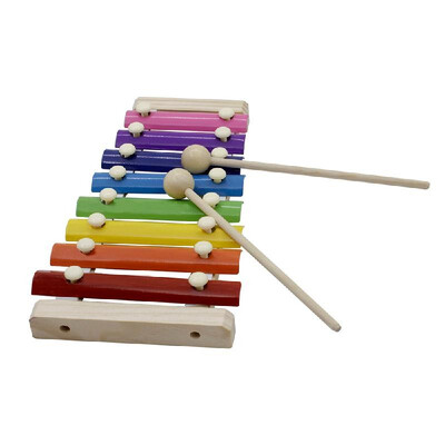 8-Note Colorful Xylophone Glockenspiel with Wooden Mallets Percussion Musical Instrument Toy Gift for Kids Children
8-Note Colorful Xylophone Glockenspiel with Wooden Mallets Percussion Musical Instrument Toy Gift for Kids Children