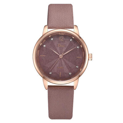 Fashion Womens Watches Simple Disc Ladies Quartz Wristwatch Leather Strap Business Clock Bayan Kol Saati
Fashion Womens Watches Simple Disc Ladies Quartz Wristwatch Leather Strap Business Clock Bayan Kol Saati