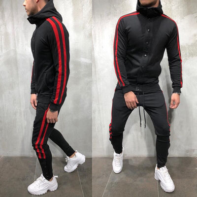 SUNSIOM Men Tracksuit Jogging Top Bottom Sport Sweat Suit Trousers Hoodie Coat Pant 
SUNSIOM Men Tracksuit Jogging Top Bottom Sport Sweat Suit Trousers Hoodie Coat Pant