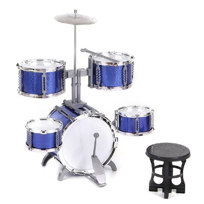 Compact Size Drum Set Children Kids Musical Instrument Toy 5 Drums with Small Cymbal Stool Drum Sticks for Boys Girls
Compact Size Drum Set Children Kids Musical Instrument Toy 5 Drums with Small Cymbal Stool Drum Sticks for Boys Girls