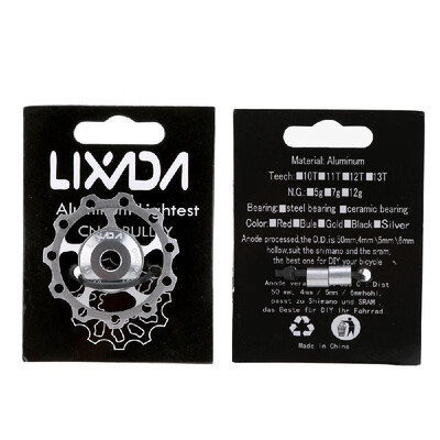 Lixada MTB Mountain Bike Road Bicycle Rear Derailleur 7075 Aluminum Alloy 11T Guide Roller Idler Pulley Jockey Wheel Part Accessor
Lixada MTB Mountain Bike Road Bicycle Rear Derailleur 7075 Aluminum Alloy 11T Guide Roller Idler Pulley Jockey Wheel Part Accessor
