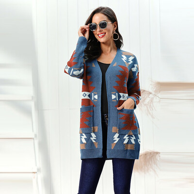 Toponeto Women Christmas Geometric Pattern Coat V-Neck Christmas Tree Sweater Cardigan
Toponeto Women Christmas Geometric Pattern Coat V-Neck Christmas Tree Sweater Cardigan