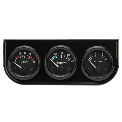 52mm Electronic Triple Gauge Kit Oil Pressure Water Temperature Gauge Voltmeter 3 in 1 Car Motorcycle Meter
52mm Electronic Triple Gauge Kit Oil Pressure Water Temperature Gauge Voltmeter 3 in 1 Car Motorcycle Meter