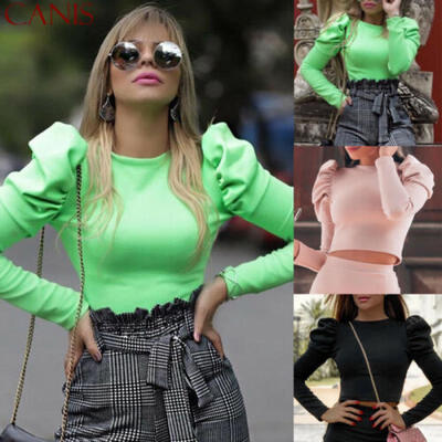 Sexy Womens Long Puff Sleeve Shirt Crop Tops Blouse Jumper Vest Cami Tank Top
Sexy Womens Long Puff Sleeve Shirt Crop Tops Blouse Jumper Vest Cami Tank Top