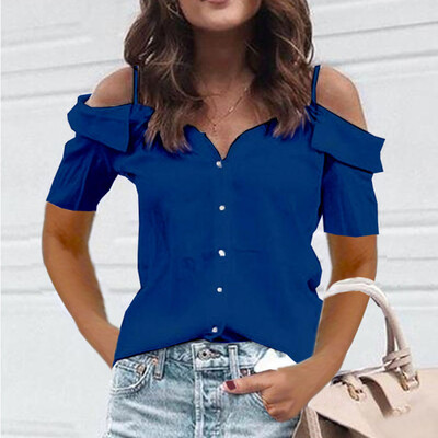 Starmoon Women Summer Cold Shoulder Short Sleeve Shirt Casual Tunic Tops Blouse
Starmoon Women Summer Cold Shoulder Short Sleeve Shirt Casual Tunic Tops Blouse
