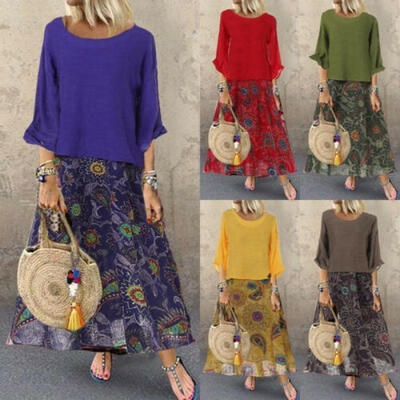 Women Casual Floral Boho Dress Party Evening Cocktail Dresses Cotton Linen Chiffon Tops Dress Outfits Clothes Set
Women Casual Floral Boho Dress Party Evening Cocktail Dresses Cotton Linen Chiffon Tops Dress Outfits Clothes Set