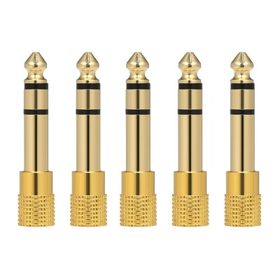 5PCS Audio Jack Adapter 635mm Male 35mm Female Stereo Jack Convertor Plug for Microphone Headphone Amplifier
5PCS Audio Jack Adapter 635mm Male 35mm Female Stereo Jack Convertor Plug for Microphone Headphone Amplifier