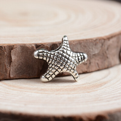 Tibetan Style Starfish Zinc Alloy European Beads Large Hole Beads Antique Silver 14x125x7mm Hole 5mm
Tibetan Style Starfish Zinc Alloy European Beads Large Hole Beads Antique Silver 14x125x7mm Hole 5mm
