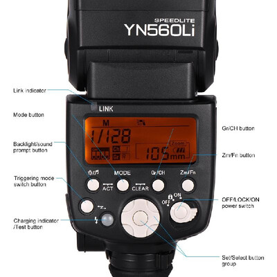 YONGNUO YN560Li Portable Lithium-Power Flash Speedlite Kit with 2pcs Batteries & Battery Charger Power Cable GN58 5600K Wireless T
YONGNUO YN560Li Portable Lithium-Power Flash Speedlite Kit with 2pcs Batteries & Battery Charger Power Cable GN58 5600K Wireless T