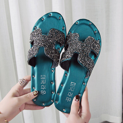 Slippers Women Wear Spring Korean Version Baitao Fashion Water Diamond Slipped Flat Bottom Sandals
Slippers Women Wear Spring Korean Version Baitao Fashion Water Diamond Slipped Flat Bottom Sandals