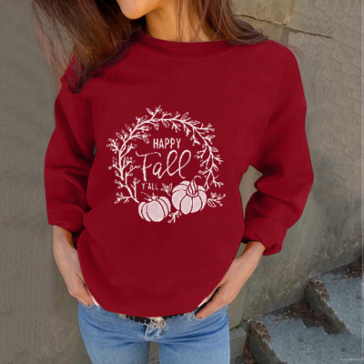 Tailored Womens Autumn Fashion Sweatshirts HAPPY FAEE Letter Print Casual Loose Blouses
Tailored Womens Autumn Fashion Sweatshirts HAPPY FAEE Letter Print Casual Loose Blouses
