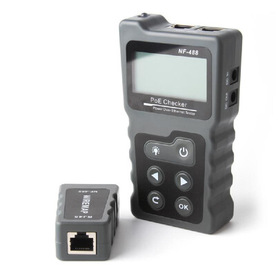 Multi-functional LCD Network Cable Tester PoE Checker Inline PoE Voltage&Current Tester with Cable Tester
Multi-functional LCD Network Cable Tester PoE Checker Inline PoE Voltage&Current Tester with Cable Tester
