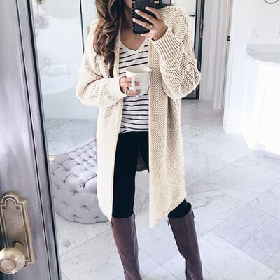 Womens Fashion Casual Long Cardigan Sweater Tops Coat Loose Fit Solid Color
Womens Fashion Casual Long Cardigan Sweater Tops Coat Loose Fit Solid Color