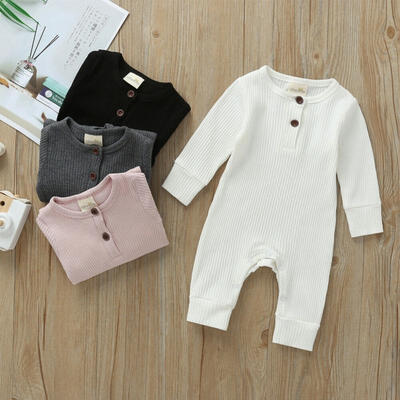 2019 Baby Spring Autumn Clothing Newborn Infant Baby Boy Girl Cotton Romper Knitted Ribbed Jumpsuit Solid Clothes Warm Outfit
2019 Baby Spring Autumn Clothing Newborn Infant Baby Boy Girl Cotton Romper Knitted Ribbed Jumpsuit Solid Clothes Warm Outfit