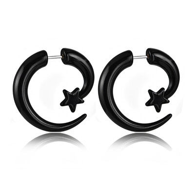 1 Pair Fahion Black Acrylic Earring Twist Fake Ear Taper Gauges Faux Expanders Tunnel Plugs Trend Piercing Body Jewelry
1 Pair Fahion Black Acrylic Earring Twist Fake Ear Taper Gauges Faux Expanders Tunnel Plugs Trend Piercing Body Jewelry