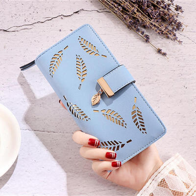 PU Leather Wallet Hollow Leaf Zipper Wallets Card Holder Purse Long Clutch Handbag For Women
PU Leather Wallet Hollow Leaf Zipper Wallets Card Holder Purse Long Clutch Handbag For Women