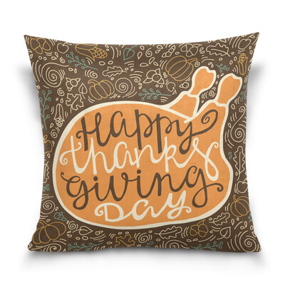 ALAZA Thanksgiving Throw Pillow Cover 16 X 16 inch Cushion Cover with Poster For Thanksgiving Printed Pillowcase
ALAZA Thanksgiving Throw Pillow Cover 16 X 16 inch Cushion Cover with Poster For Thanksgiving Printed Pillowcase