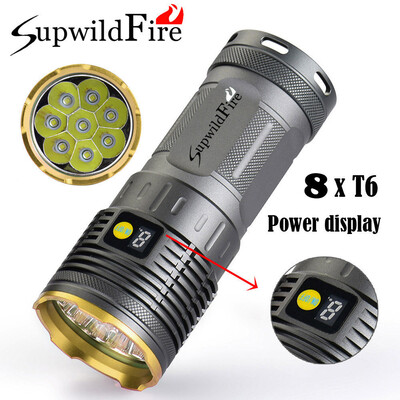 Saidsome Supwildfire 20000LM 8 x XM- T6 LED Power & Mode Digital Display Flashlight flashlight lamp
Saidsome Supwildfire 20000LM 8 x XM- T6 LED Power & Mode Digital Display Flashlight flashlight lamp