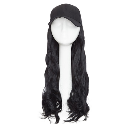 Baseball Hat with Synthetic Hair Extension Black Color Long Wavy hair Extensions with Baseball Cap Black Hat for women
Baseball Hat with Synthetic Hair Extension Black Color Long Wavy hair Extensions with Baseball Cap Black Hat for women