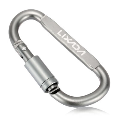 Lixada Aluminum Alloy D-ring Locking Carabiner Screw Lock Hanging Hook Buckle Keychain for Outdoor Camping Hiking 
Lixada Aluminum Alloy D-ring Locking Carabiner Screw Lock Hanging Hook Buckle Keychain for Outdoor Camping Hiking