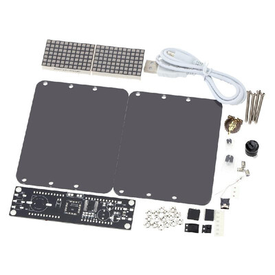 DS3231 Creative DIY Dot Matrix LED Clock Kit Desktop Precise Electronic Digital Alarm Clock Temperature Display
DS3231 Creative DIY Dot Matrix LED Clock Kit Desktop Precise Electronic Digital Alarm Clock Temperature Display