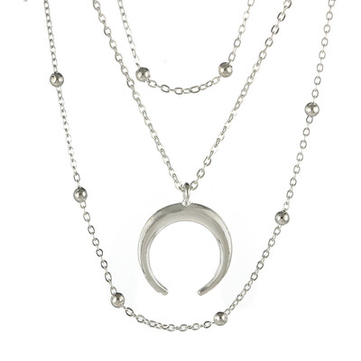 Tocona Vintage Antique Silver Bohemian Multilayer Horns Pendant Necklace for Women Fashion Bead Choker Charms Necklace 4934
Tocona Vintage Antique Silver Bohemian Multilayer Horns Pendant Necklace for Women Fashion Bead Choker Charms Necklace 4934