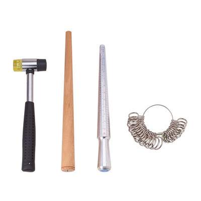 PH PANDAHALL 1 Set Ring Measuring Tool Sets with Ring Enlarger Stick Mandrel&Installable Two Way Rubber Hammers
PH PANDAHALL 1 Set Ring Measuring Tool Sets with Ring Enlarger Stick Mandrel&Installable Two Way Rubber Hammers