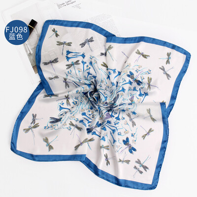 New 70CM silk satin scarves flowers&small squares out of travel printed silk scarves gifts casual gifts wholesale FJ098