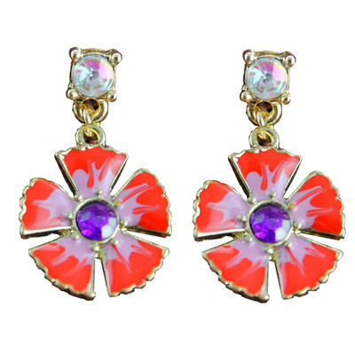 Fashion Red Rhinestones Begonia Flower Drop Earrings for Women The new popular banquet texture
Fashion Red Rhinestones Begonia Flower Drop Earrings for Women The new popular banquet texture